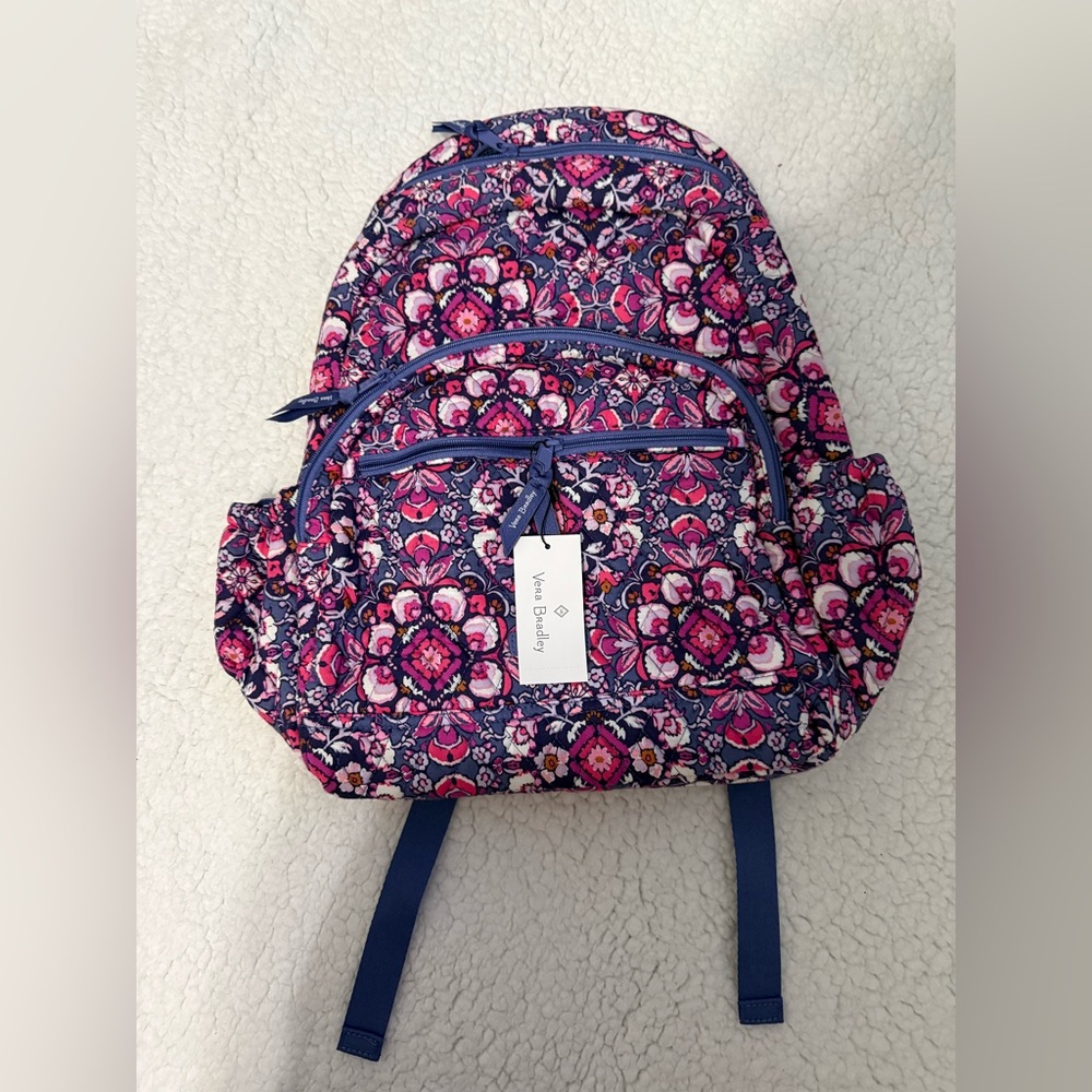 Vera Bradley Essential Backpack in Magenta Medallion